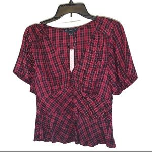 NWT Sanctuary Maroon Blouse